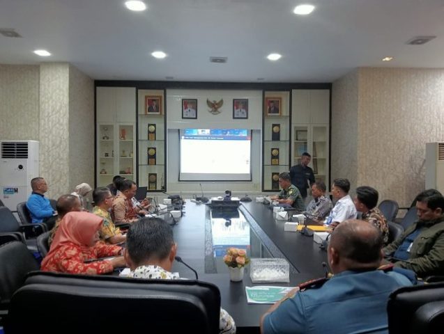 Rapat Koordinasi Rutin Penanganan Inflasi Daerah di Kantor Walikota Tanjungpinang, Kamis (22/06/2023)