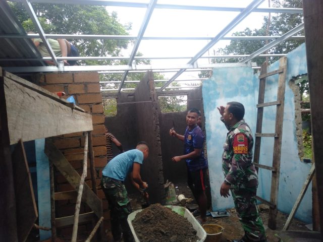 Serda M Chaniago memantau perkembangan rehab rumah Yayasan Al Ibris, Rabu (28/06/2023)