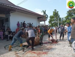 Serda Parizal Turut Bantu Penyembelihan Hewan Qurban Pada Dua Tempat