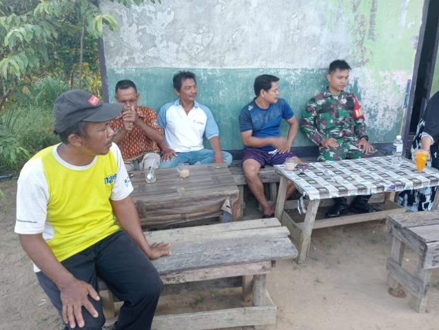 Komunikasi Sosial yang dilakukan oleh Babinsa Kelurahan Kampung Bugis bersama warga binaan, Selasa (04/07/2023)