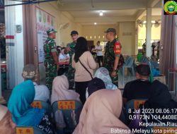 Babinsa Tanjungpinang Barat Hadiri Kegiatan Baksos Korem Bersama Yayasan Marga Lee