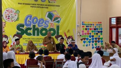 Sosialisasi B2SA oleh Dinas Perikanan dan Ketahanan Pangan di Kampung Bugis, Selasa (11/07/2023)