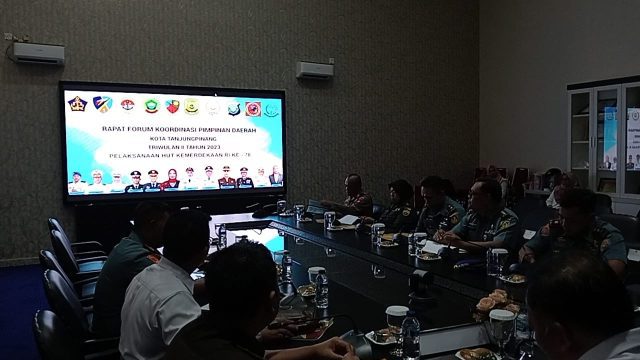 Rapat Koordinasi Pimpinan Daerah di Kantor Walikota Tanjungpinang Senggarang, Rabu (12/07/2023)