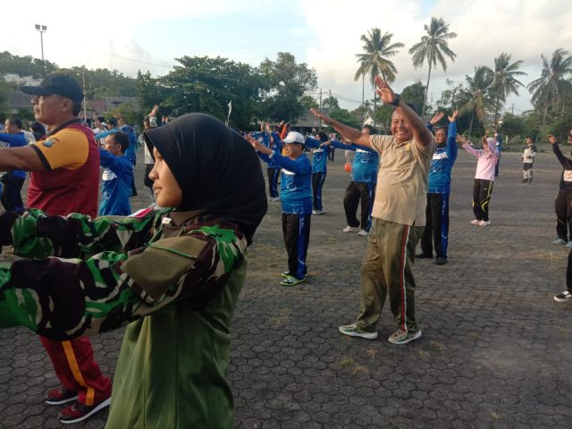 Senam SKJ dan Aerobik oleh Disbudpar Kota Tanjungpinang,Minggu (30/07/2023)