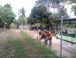 Serda M Chaniago Mengikuti Gotong Royong di Rumah Yayasan Al Ibris