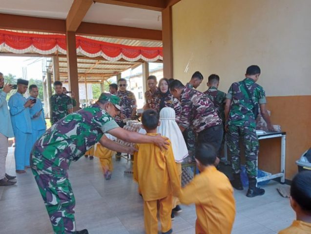 Danramil 01 Kota saat hadiri sarapan pagi bersama murid SDIT AR Reffah, Jumat (04/08/2023)