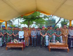 Danramil 01 Kota Hadiri Pengukuhan Satgas Dan Satlinmas Se Kota Tanjungpinang