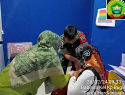 Serda Hardiansyah Dampingi Imunisasi Balita