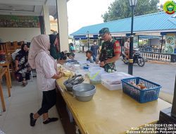 Babinsa Penyengat Berikan Himbauan Kepada Pedagang Kuliner