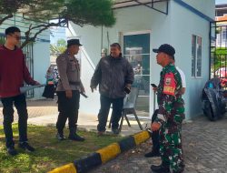 Sertu Supriyadi Bersama Bhabinkamtibmas Berikan Himbauan