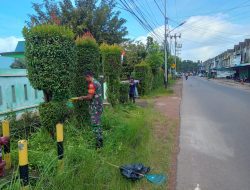 Bersama Warga Binaan, Kopda Nuriono Lakukan Gotong Royong