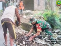 Cegah Terjadi Penyakit DBD, Babinsa Melayu Kota Piring Goro Bersama