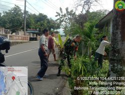 Cegah Penyakit, Babinsa Tanjungpinang Barat Goro Bersama