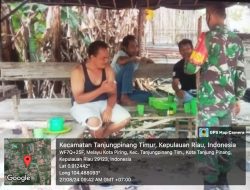 Babinsa Melayu Kota Piring Lakukan Goro Bersama