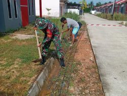 Babinsa Toapaya Selatan Koramil 02 Bintim Goro Bersama