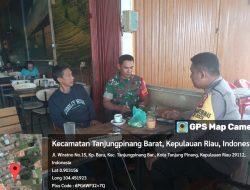 Bersama Bhabinkamtibmas Kampung Baru, Serda Parizal Lakukan Komsos