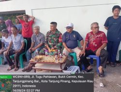 Babinsa Bukit Cermin dan Bhabinkamtibmas Hadiri Kegiatan Kuda Lumping