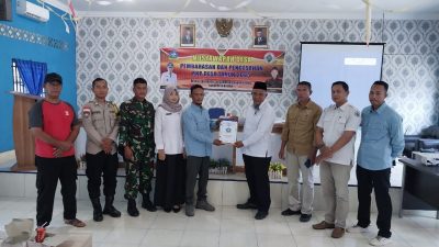 Babinsa Teluk Bakau Koramil 02 Bintim Hadiri Musyawarah Desa